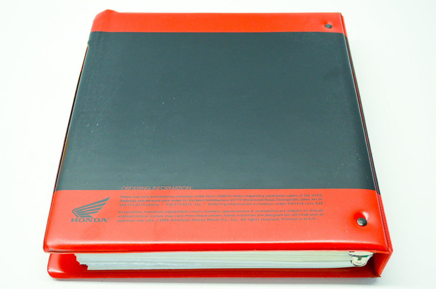 OEM Honda A5148 2006 Honda Redbook