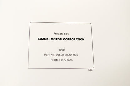 New OEM Suzuki 99500-38064-03E VS700/750/800 Service Shop Manual NOS