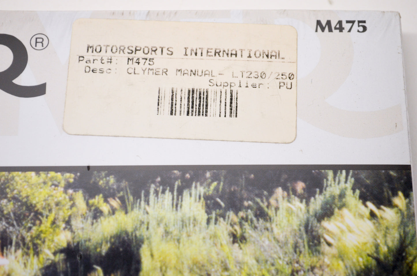 Clymer M475 Suzuki LT230 & LT250 85-90 Repair Manual NOS