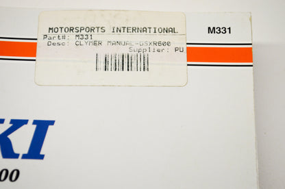 Clymer M331 Suzuki GSX-R600 97-00 Service Shop Manual NOS