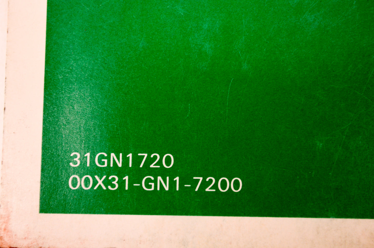 OEM Honda 31GN1720 99 XR80R Owner's Manual