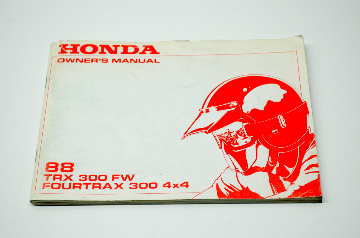 OEM Honda 31HC5601, 00X31-HC5-6010 88 TRX 300 FW FOURTRAX 300 4x4 Owner's Manual