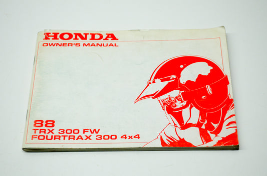 OEM Honda 31HC5601, 00X31-HC5-6010 88 TRX 300 FW FOURTRAX 300 4x4 Owner's Manual