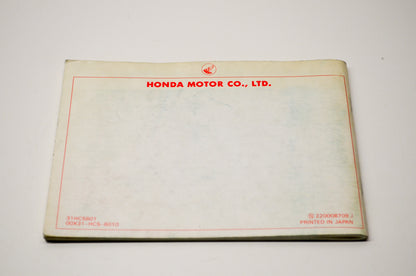 OEM Honda 31HC5601, 00X31-HC5-6010 88 TRX 300 FW FOURTRAX 300 4x4 Owner's Manual