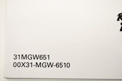 New OEM Honda 31MGW651 2017 XR650L Owner's Manual NOS