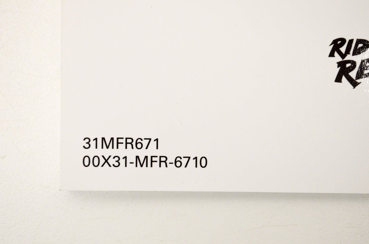 New OEM Honda 31MFR671 2017 VT1300CX/A Owner's Manual NOS
