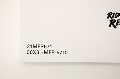 New OEM Honda 31MFR671 2017 VT1300CX/A Owner's Manual NOS