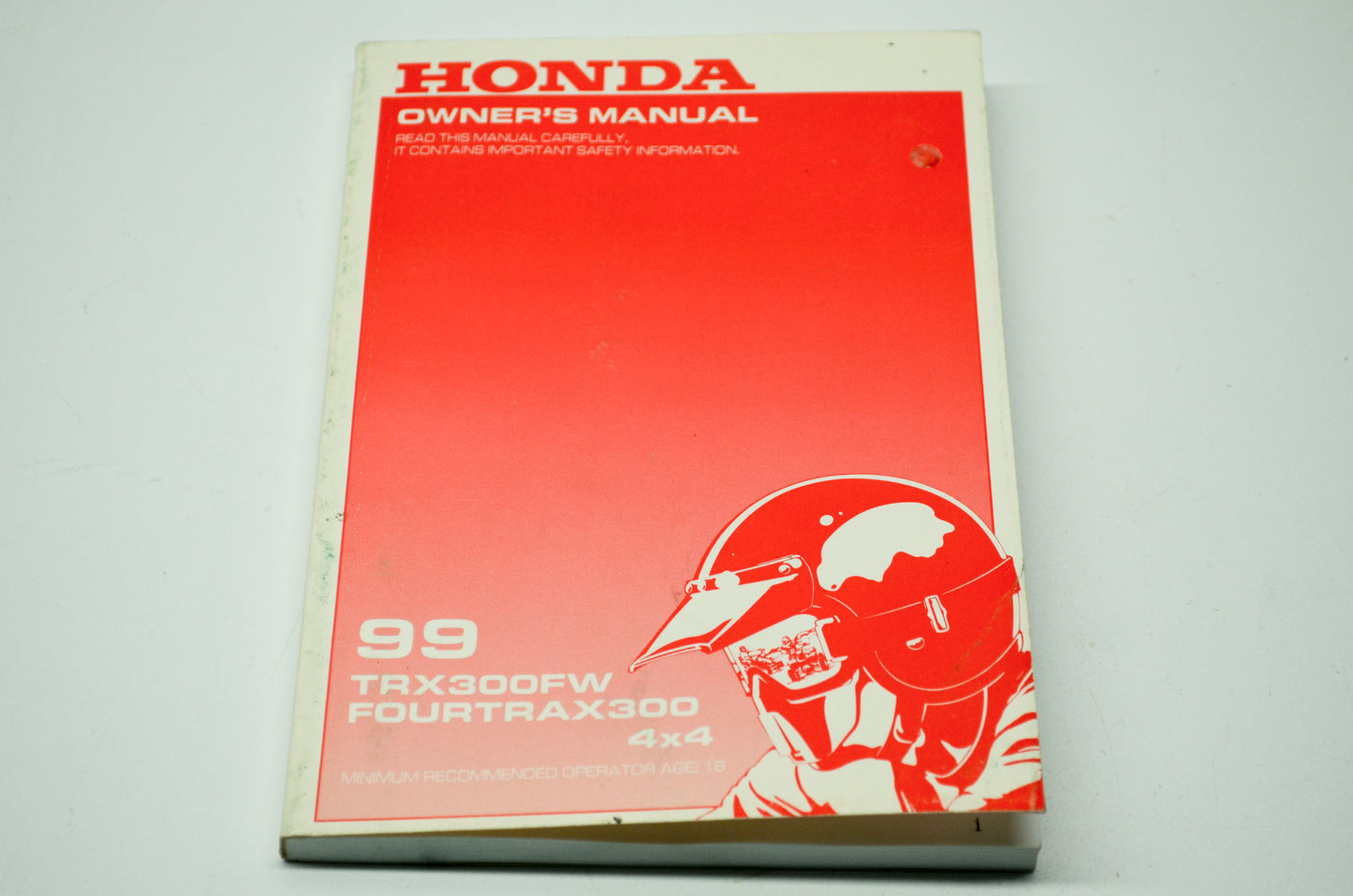 OEM Honda 31HM5650 99 TRX300FW FOURTRAX300 4x4 Owner's Manual