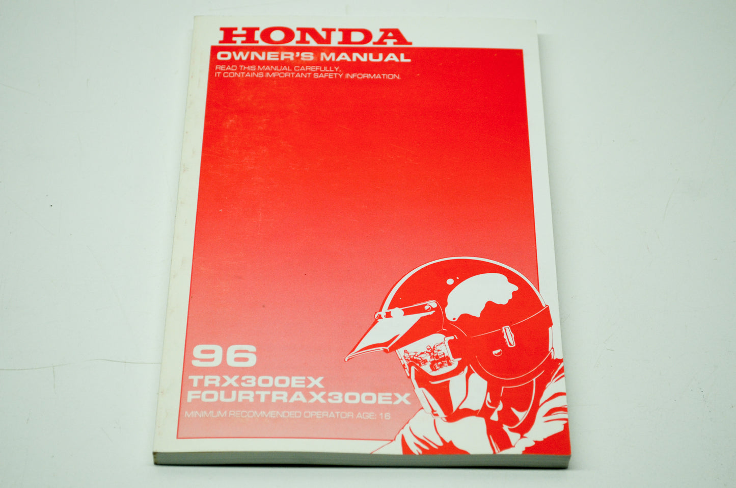 New OEM Honda 96 TRX300EX FOURTRAX300EX Owner's Manual NOS