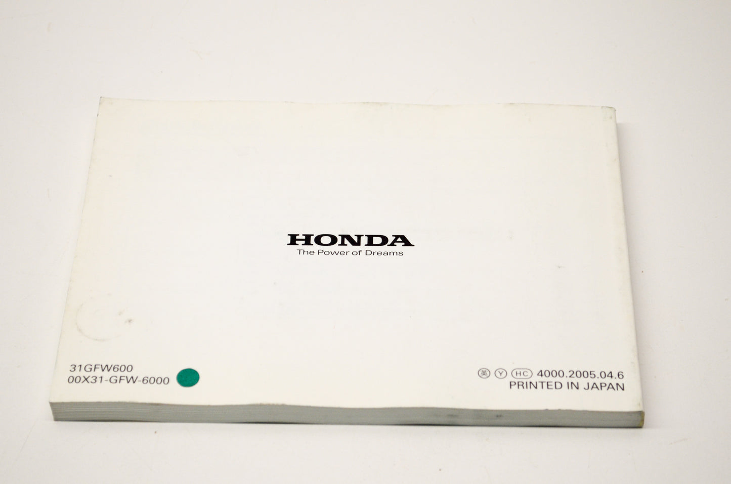 New OEM Honda 31GFW600 2006 CRF80F Owner's Manual NOS