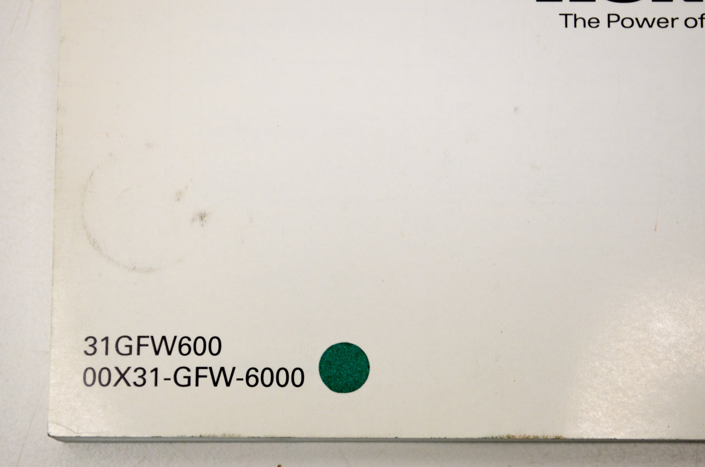 New OEM Honda 31GFW600 2006 CRF80F Owner's Manual NOS