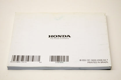 New OEM Honda 31KPT640 2007 CRF150F Owner's Manual NOS