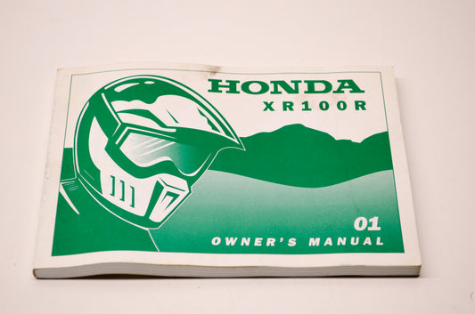 OEM Honda 31KN4760 2001 XR100R Owner's Manual