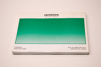 OEM Honda 31GEL650 2005 CRF50F Owner's Manual