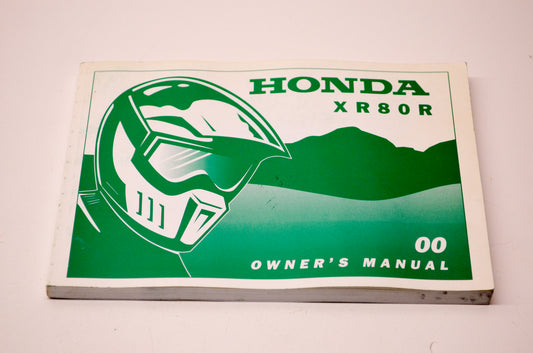 New OEM Honda 31GN1730 2000 XR80R Owner's Manual NOS