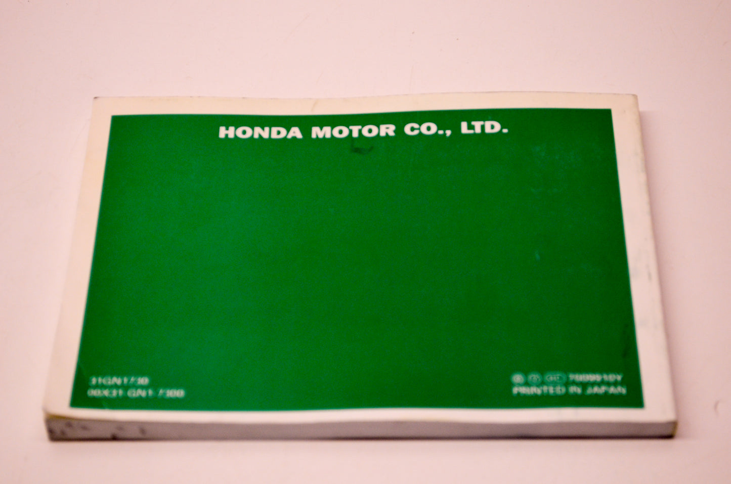New OEM Honda 31GN1730 2000 XR80R Owner's Manual NOS