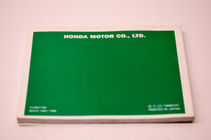 OEM Honda 31GN1730 2000 XR80R Owner's Manual