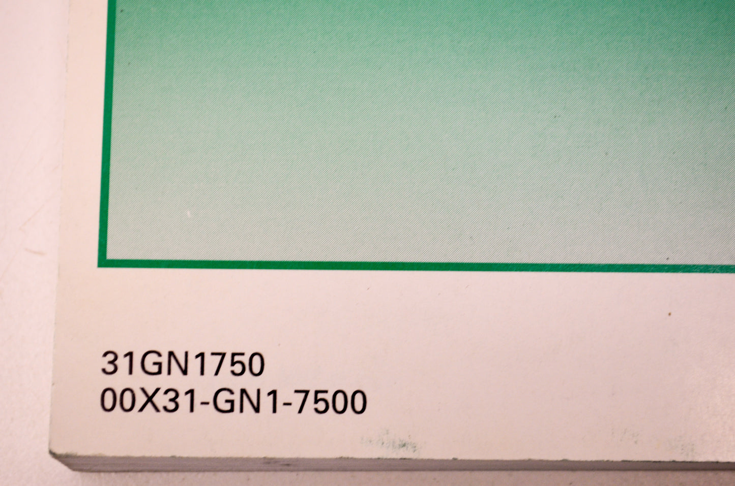 New OEM Honda 31GN1750 2002 XR80R Owner's Manual NOS