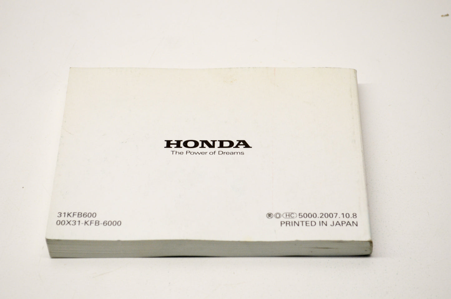 New OEM Honda 31KFB600 2008 CRF230L Owner's Manual NOS