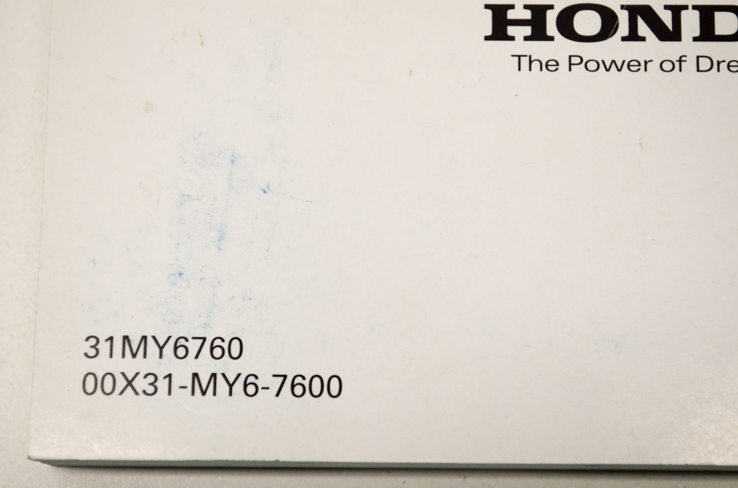 New OEM Honda 31MY6760 2009 X650L Owner's Manual NOS