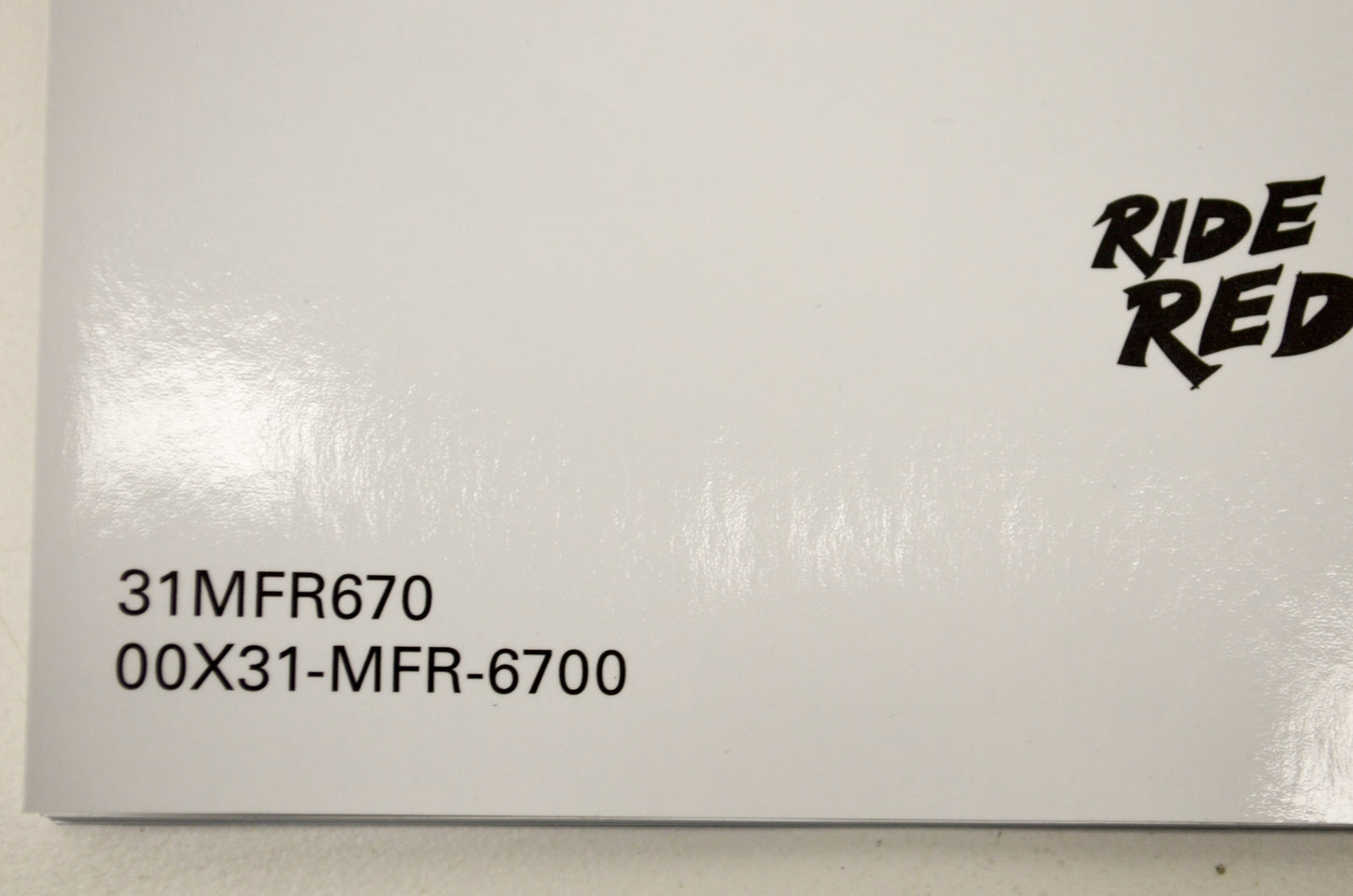 New OEM Honda 31MFR670 2017 VT1300CX/A Owner's Manual NOS