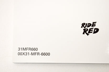 New OEM Honda 31MFR660, 00X31-MFR-6600 2016 VT1300CX/A Owner's Manual NOS