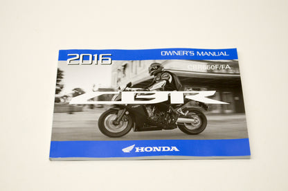 New OEM Honda 31MJEA20, 00X31-MJE-A200 20016 CBR650F/FA Owner's Manual NOS