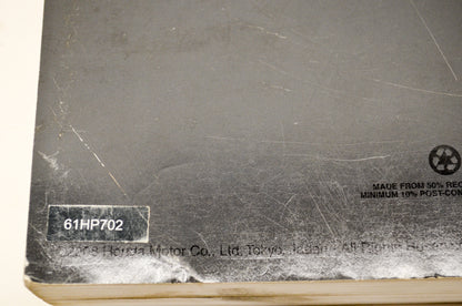 OEM Honda 61HP702 09-11 TRX420FA/FPA Service Shop Manual