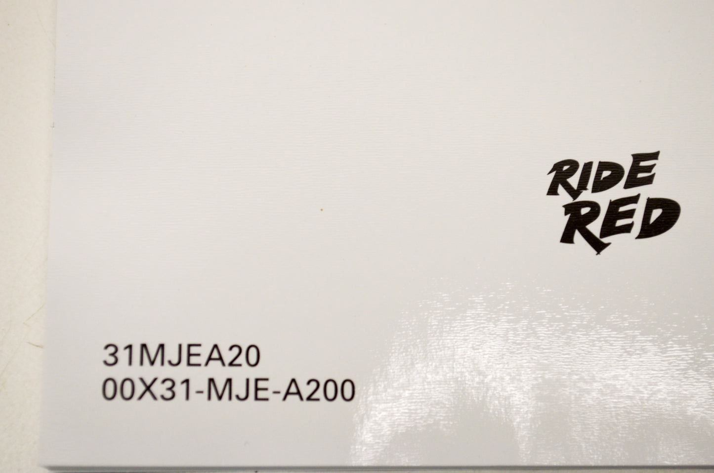 New OEM Honda 31MJEA20, 00X31-MJE-A200 20016 CBR650F/FA Owner's Manual NOS