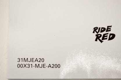 New OEM Honda 31MJEA20, 00X31-MJE-A200 20016 CBR650F/FA Owner's Manual NOS