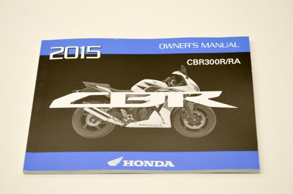 New OEM Honda 31K33A01, 00X31-K33-A010 2015 CBR300R/RA Owner's Manual NOS
