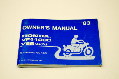 OEM Honda 31MB4600, 00X31-MB4-6003 1983 VF1100C V65 Magna Owner's Manual
