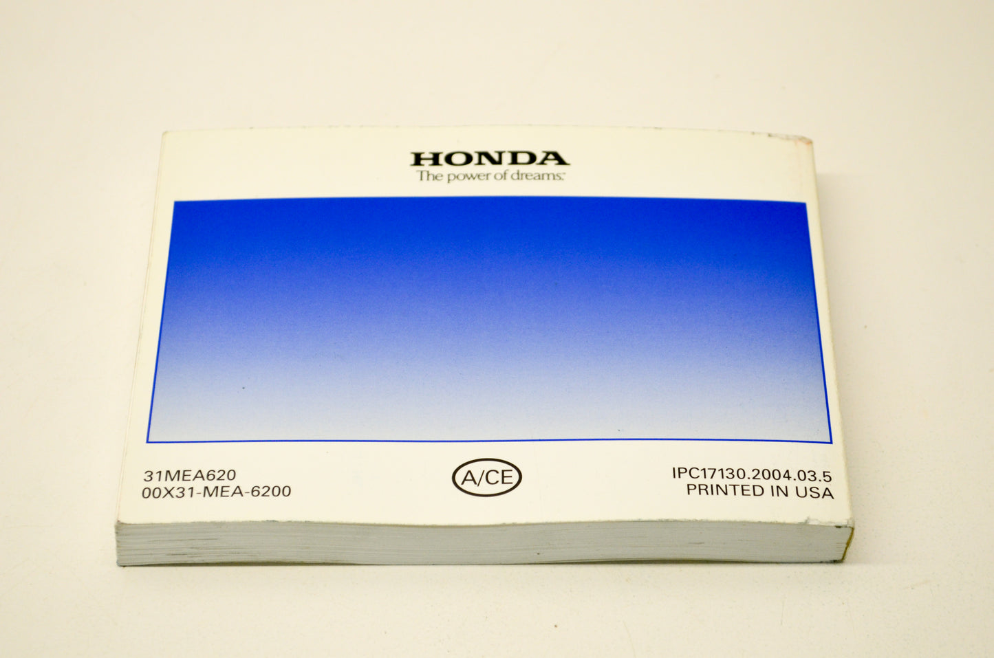 New OEM Honda 31MEA620 2005 VTX1300S/R VTX Owner's Manual NOS