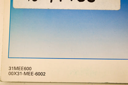 OEM Honda 31MEE600 2003 CBR600RR Owner's Manual