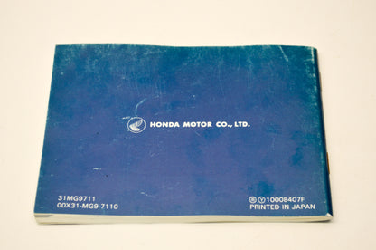 OEM Honda 31MG9711, 00X31-MG9-7110 1985 GL1200 Interstate Owner's Manual