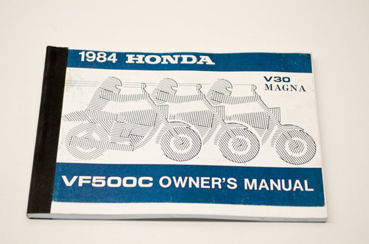OEM Honda 31MJ8600, 00X31-MJ8-6001 1984 VF500c Owner's Manual