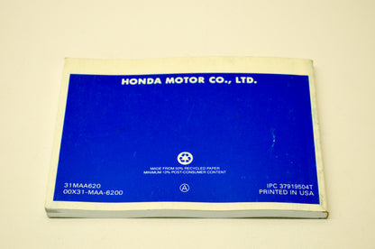 OEM Honda 31MAA620 1996 VT1100C Shadow 1100 Owner's Manual