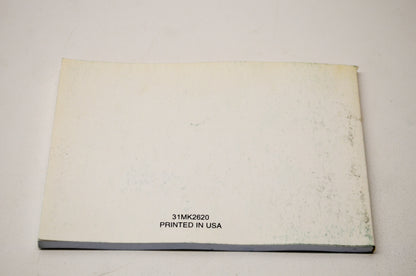 OEM Honda 31MK2620 1987 XR600R Owner's Manual