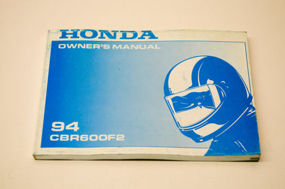 New OEM Honda 31MV9630 1994 CBR600F2 Owner's Manual NOS