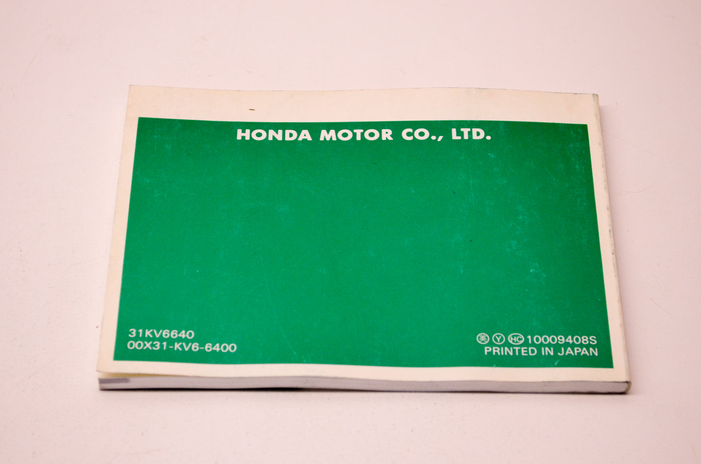 OEM Honda 31KV66400, 00X31-KV6-6400 1995 XR250L Owner's Manual