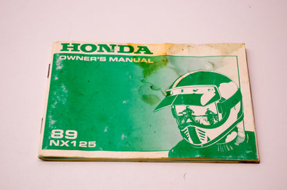 OEM Honda 31KY7610 1989 NX125 Owner's Manual