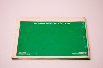OEM Honda 31KY7610 1989 NX125 Owner's Manual