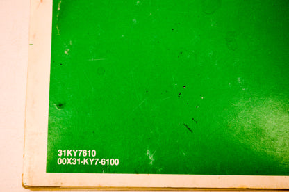 OEM Honda 31KY7610 1989 NX125 Owner's Manual