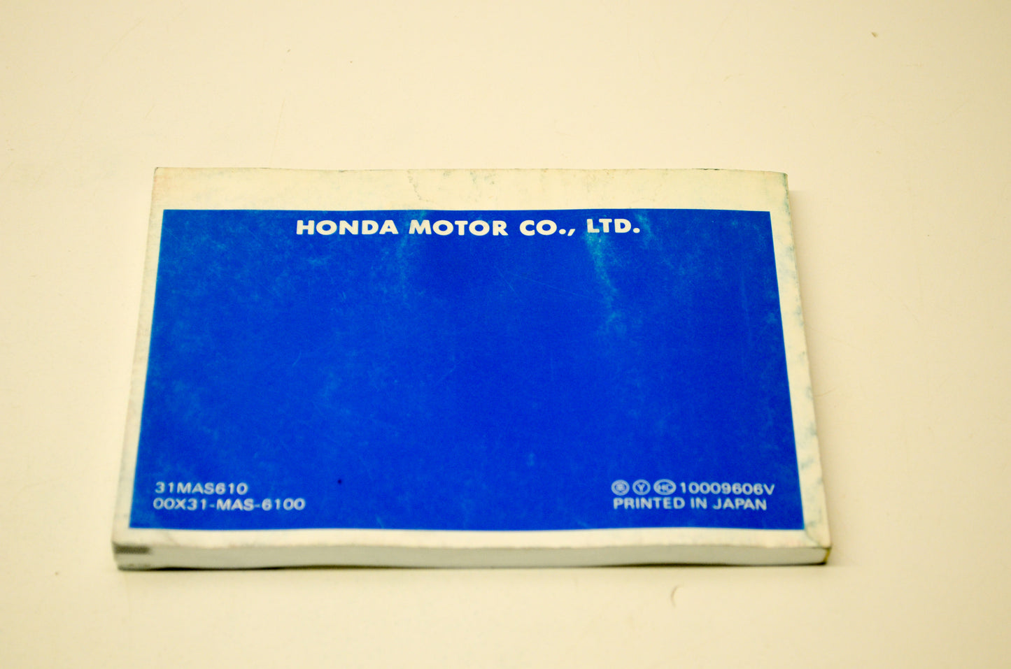 OEM Honda 31MAS610 1997 CBR900RR Owner's Manual