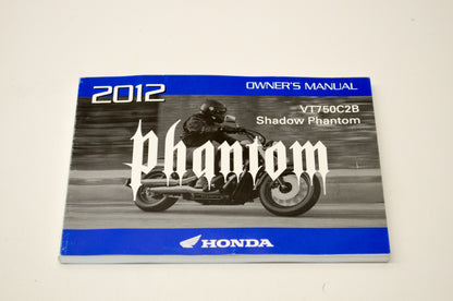 New OEM Honda 2012 VT750C2B Shadow Phatnom Owner's Manual NOS