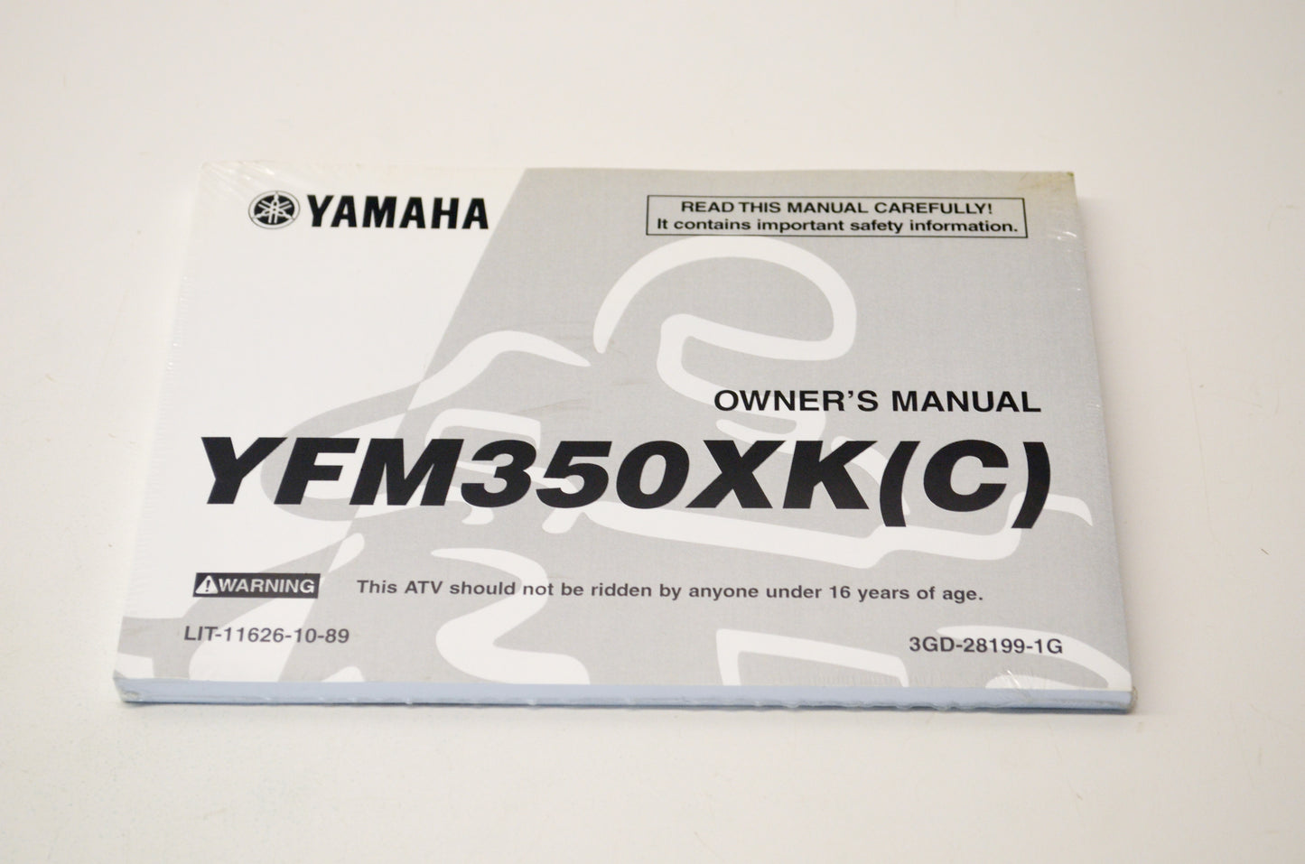 New OEM Yamaha LIT-11626-10-89 YFM350XK(C) Owner's Manual NOS