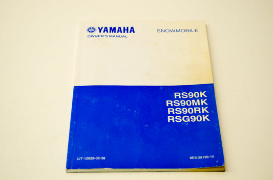 OEM Yamaha LIT-12628-02-38 RS90K, MK, RK, RSG90K Owner's Manual