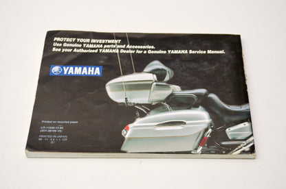 OEM Yamaha LIT-11626-12-60 XVZ13TF Owner's Manual