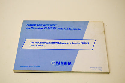 OEM Yamaha Venture XVZ13TFW(C), XVZ13TFMW(C) Owner's Manual