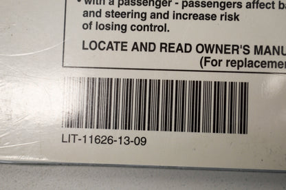 New OEM Yamaha LIT-11626-13-09 Banshee YFZ350M Owner's Manual NOS